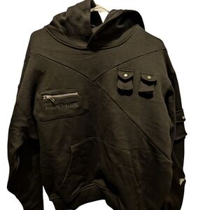 Black Hoodie with Pockets